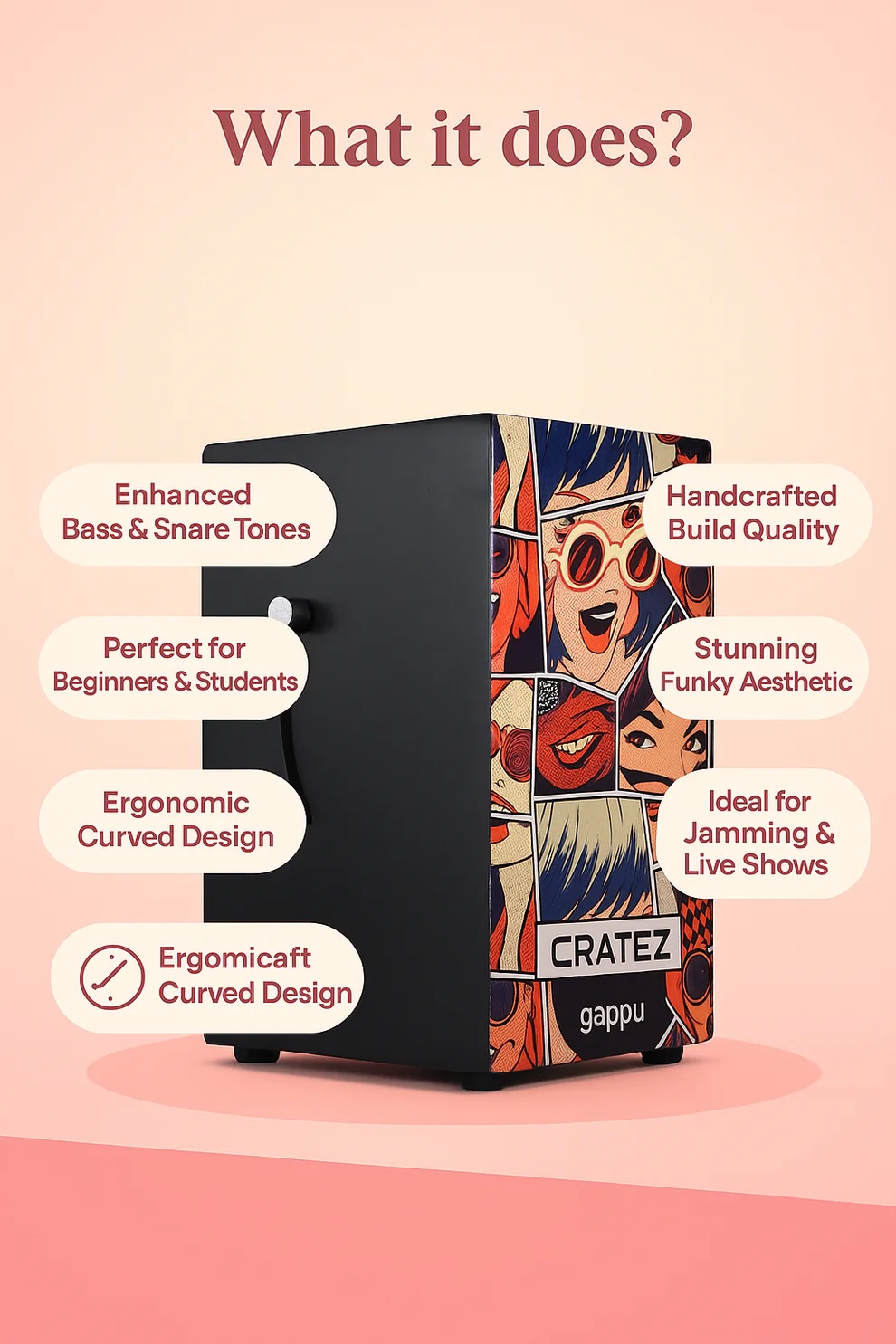Gappu Cratez Cajon Funky